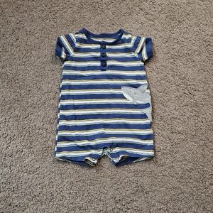 Carter's Navy and Yellow Striped Baby Outfit